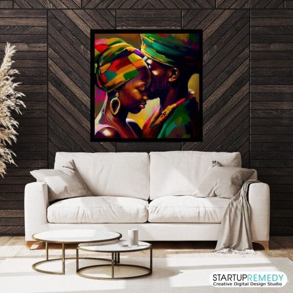 Faith in Love: Black Wall Art - Image 4