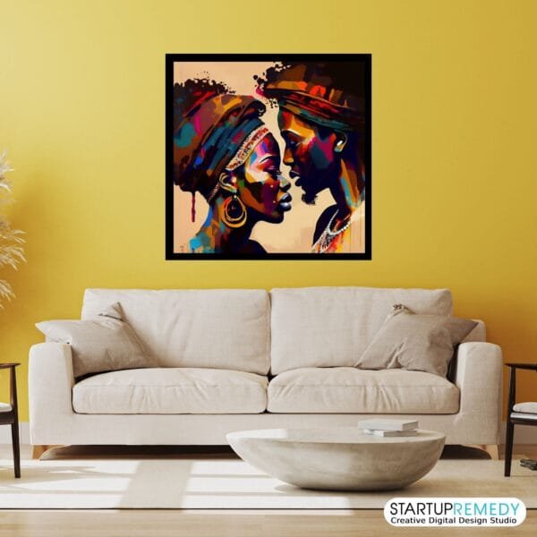 Bound by Love: Black Wall Art - Image 5