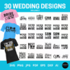 wedding design svg bundle