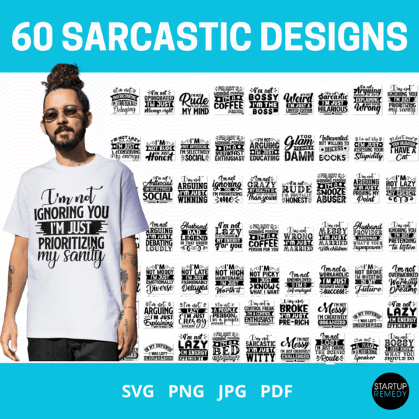 sarcastic svg bundle